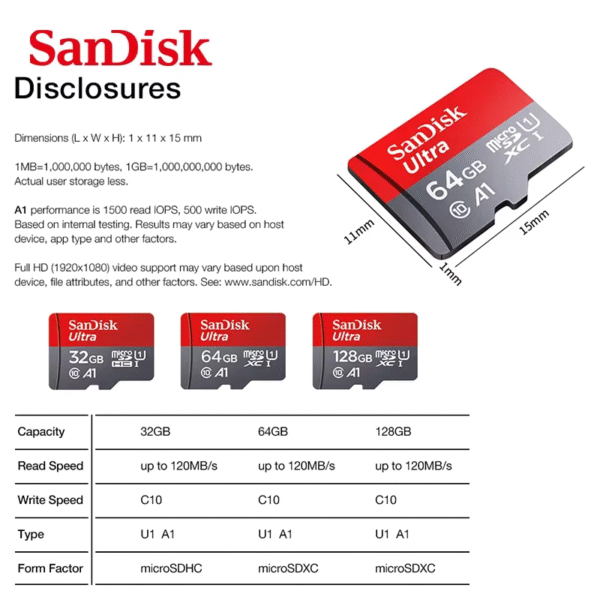 Carte Mémoire Micro SD - 64 Go – Image 2